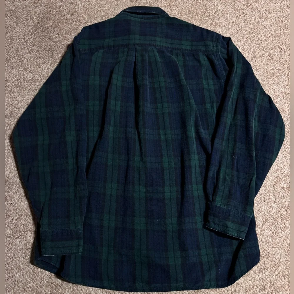 LL Bean flannel button down shirt medium - Picture 6 of 9